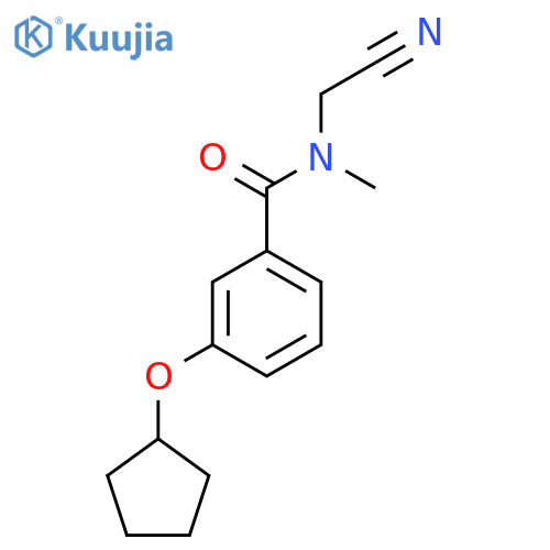 N-(Cyanomethyl)-3-cyclopentyloxy-N-methylbenzamide structure