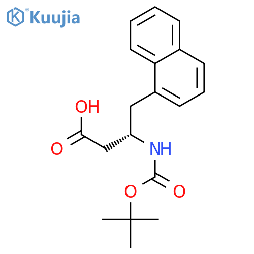 Boc-(S)-3-amino-4-(1-naphthyl)-butyric Acid structure