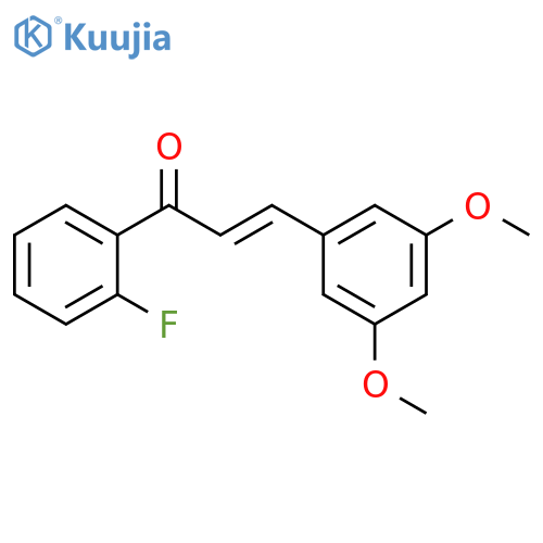 2-Propen-1-one, 3-(3,5-dimethoxyphenyl)-1-(2-fluorophenyl)-, (2E)- structure