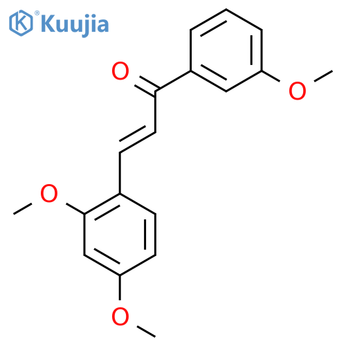 (E)-3-(2,4-Dimethoxyphenyl)-1-(3-methoxyphenyl)prop-2-en-1-one structure