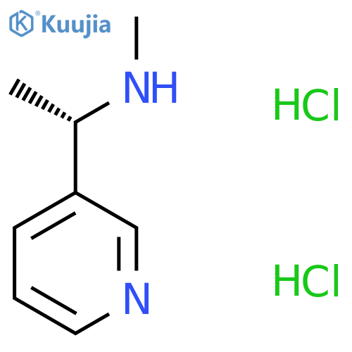 methyl(1S)-1-(pyridin-3-yl)ethylamine dihydrochloride structure