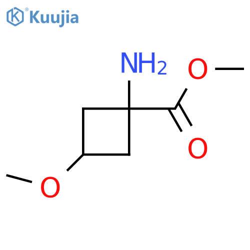 methyl (1s,3s)-1-amino-3-methoxycyclobutane-1-carboxylate structure