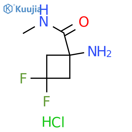 1-amino-3,3-difluoro-N-methyl-cyclobutanecarboxamide hydrochloride structure
