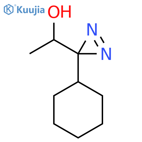 1-(3-cyclohexyl-3H-diazirin-3-yl)ethan-1-ol structure