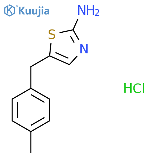 5-(4-methylphenyl)methyl-1,3-thiazol-2-amine hydrochloride structure