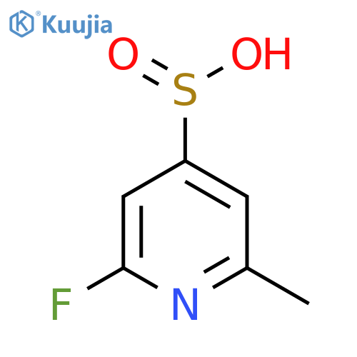 2-Fluoro-6-methylpyridine-4-sulfinic acid structure