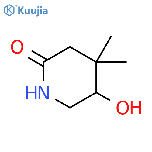 5-hydroxy-4,4-dimethylpiperidin-2-one structure