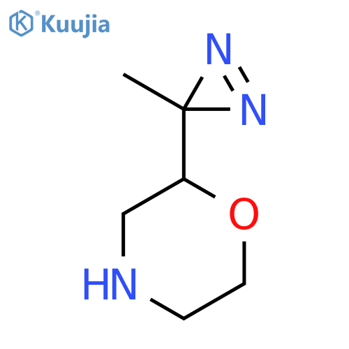 2-(3-methyl-3H-diazirin-3-yl)morpholine structure