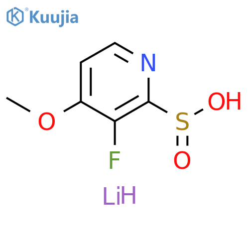lithium(1+) ion 3-fluoro-4-methoxypyridine-2-sulfinate structure