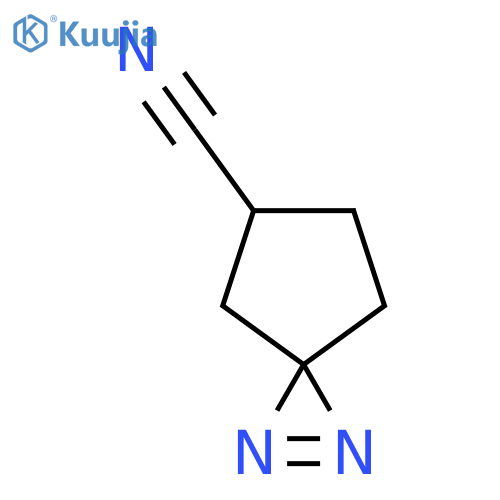 1,2-diazaspiro2.4hept-1-ene-5-carbonitrile structure