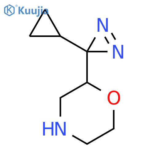 2-(3-cyclopropyl-3H-diazirin-3-yl)morpholine structure