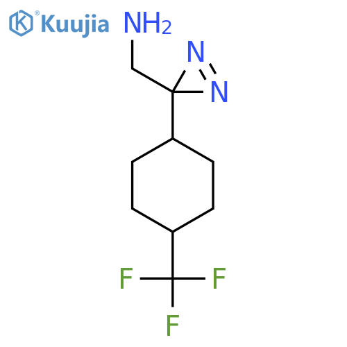 {3-4-(trifluoromethyl)cyclohexyl-3H-diazirin-3-yl}methanamine structure