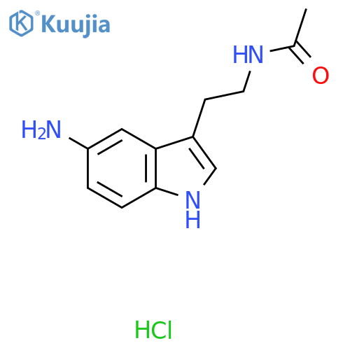 N-2-(5-amino-1H-indol-3-yl)ethylacetamide hydrochloride structure