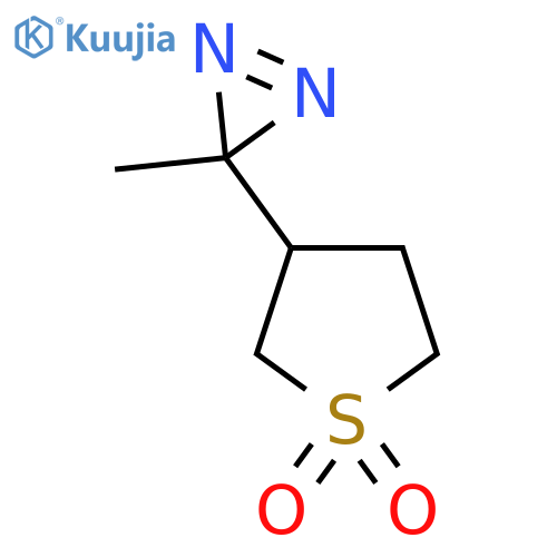 3-(3-methyl-3H-diazirin-3-yl)-1lambda6-thiolane-1,1-dione structure
