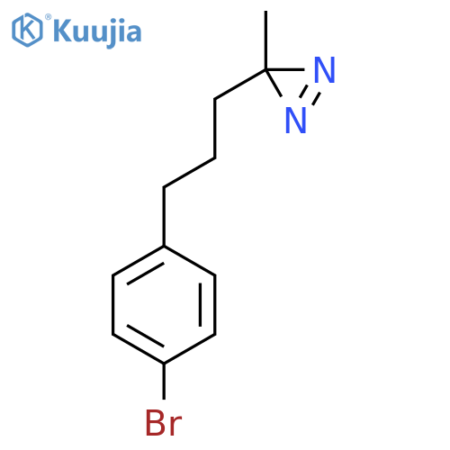 3-3-(4-bromophenyl)propyl-3-methyl-3H-diazirine structure