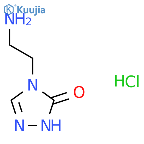 4-(2-aminoethyl)-4,5-dihydro-1H-1,2,4-triazol-5-one hydrochloride structure