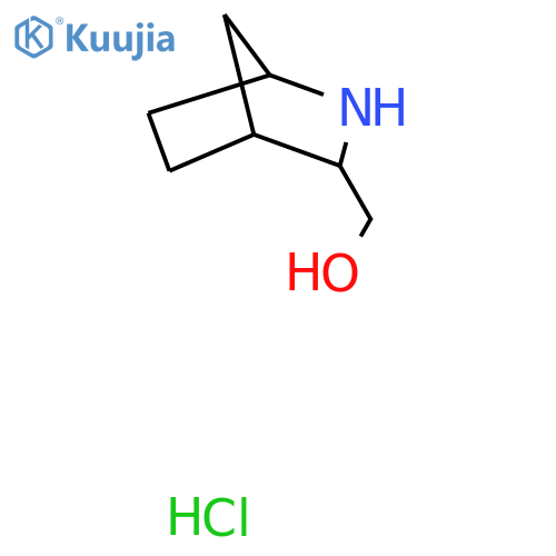 {2-azabicyclo2.2.1heptan-3-yl}methanol hydrochloride structure