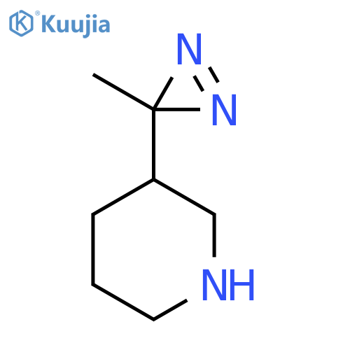 3-(3-methyl-3H-diazirin-3-yl)piperidine structure