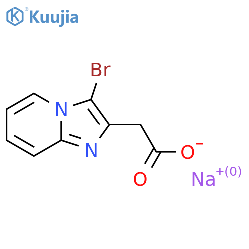 sodium 2-{3-bromoimidazo1,2-apyridin-2-yl}acetate structure