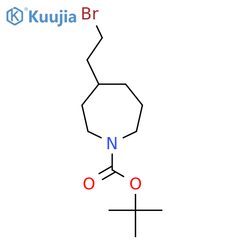 tert-butyl 4-(2-bromoethyl)azepane-1-carboxylate structure