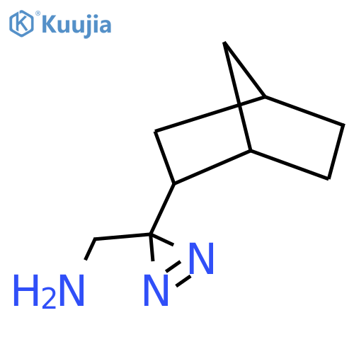 (3-{bicyclo2.2.1heptan-2-yl}-3H-diazirin-3-yl)methanamine structure