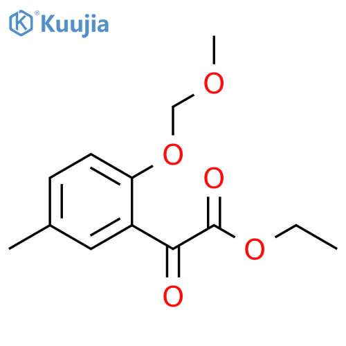 ethyl 2-2-(methoxymethoxy)-5-methylphenyl-2-oxoacetate structure