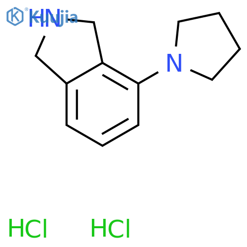 4-(pyrrolidin-1-yl)-2,3-dihydro-1H-isoindole dihydrochloride structure