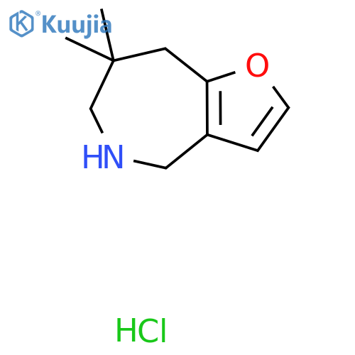 7,7-dimethyl-4H,5H,6H,7H,8H-furo3,2-cazepine hydrochloride structure