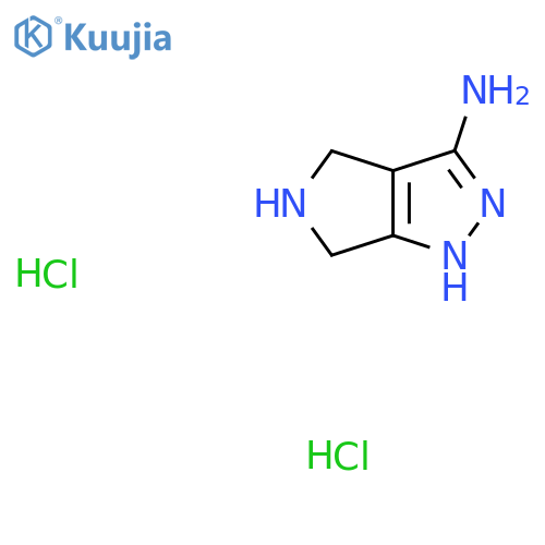 1H,4H,5H,6H-pyrrolo3,4-cpyrazol-3-amine dihydrochloride structure