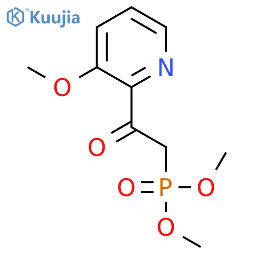 dimethyl 2-(3-methoxypyridin-2-yl)-2-oxoethylphosphonate structure