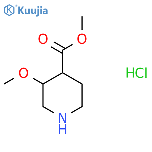 methyl 3-methoxypiperidine-4-carboxylate hydrochloride structure