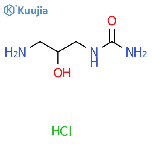 (3-Amino-2-hydroxypropyl)urea hydrochloride structure
