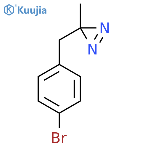 3-(4-bromophenyl)methyl-3-methyl-3H-diazirine structure