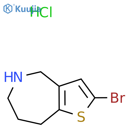 2-bromo-4H,5H,6H,7H,8H-thieno3,2-cazepine hydrochloride structure