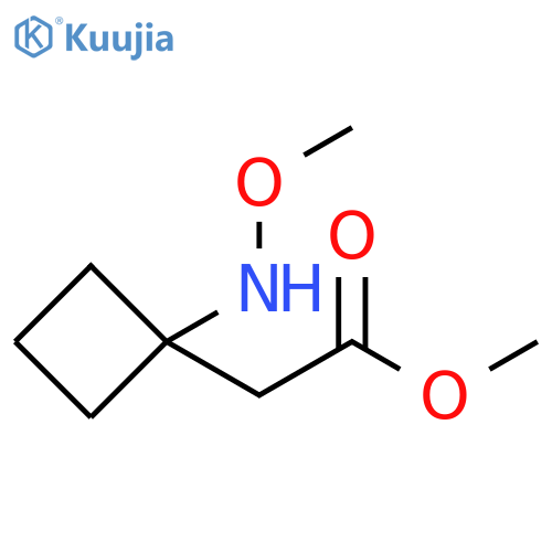 methyl 2-1-(methoxyamino)cyclobutylacetate structure