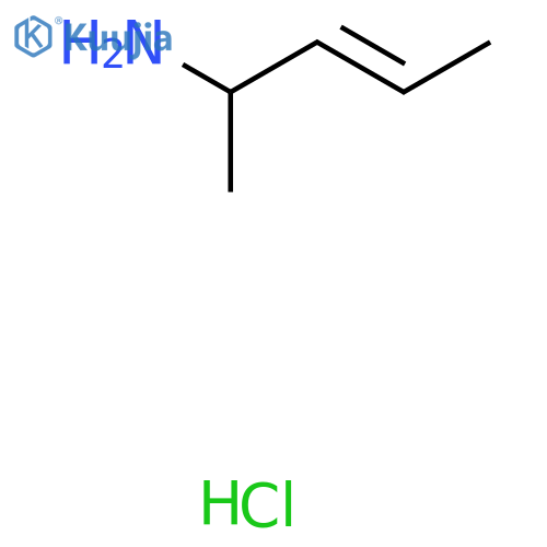 pent-3-en-2-amine hydrochloride structure