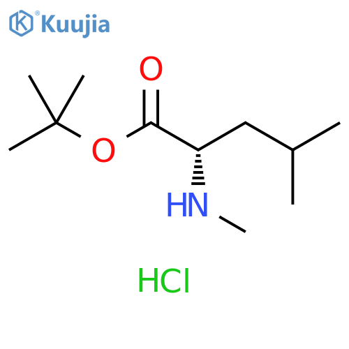 L-Leucine, N-methyl-, 1,1-dimethylethyl ester, hydrochloride (9CI) structure