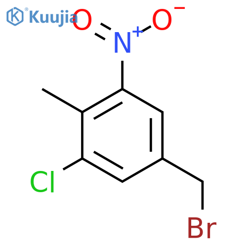5-Bromomethyl-1-chloro-2-methyl-3-nitrobenzene structure