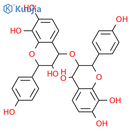 3,4',7,8-Tetrahydroxyflavan-(4→3)-3,4,4',7,8-pentahydroxyflavan; (2R,2'R,3S,3'R,4R,4'S)-form structure