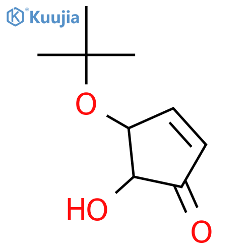 2-Cyclopenten-1-one, 4-(1,1-dimethylethoxy)-5-hydroxy- structure