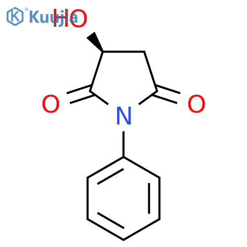 (S)-3-hydroxy-1-phenylpyrrolidine-2,5-dione structure