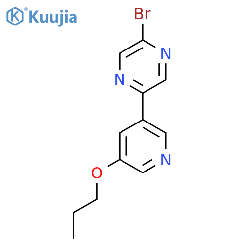 2-Bromo-5-(5-propoxypyridin-3-yl)pyrazine structure