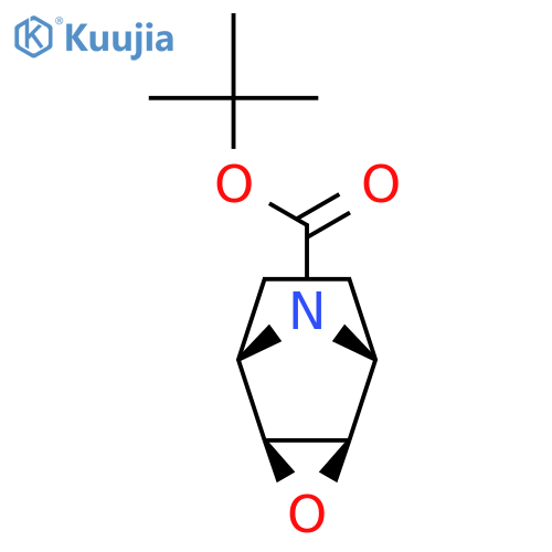 N-tert-butyloxycarbonyl-3-oxa-8-azatricyclo[3.2.1.02,4]octane structure