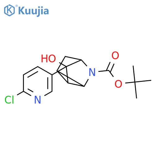 3-Azatricyclo[2.2.1.02,6]heptane-3-carboxylic acid, 5-(6-chloro-3-pyridinyl)-5-hydroxy-, 1,1-dimethylethyl ester (9CI) structure