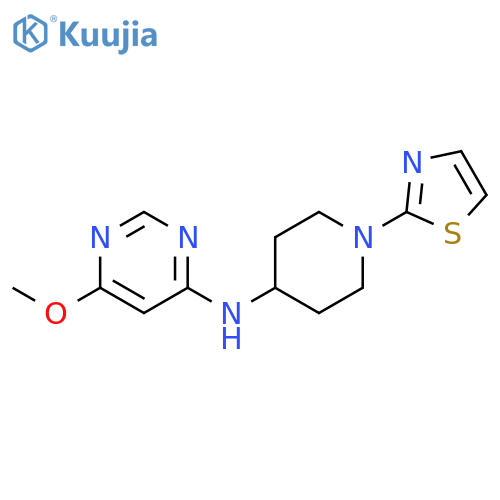 6-methoxy-N-[1-(1,3-thiazol-2-yl)piperidin-4-yl]pyrimidin-4-amine structure