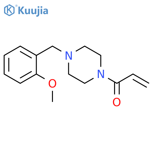 1-[4-[(2-Methoxyphenyl)methyl]-1-piperazinyl]-2-propen-1-one structure