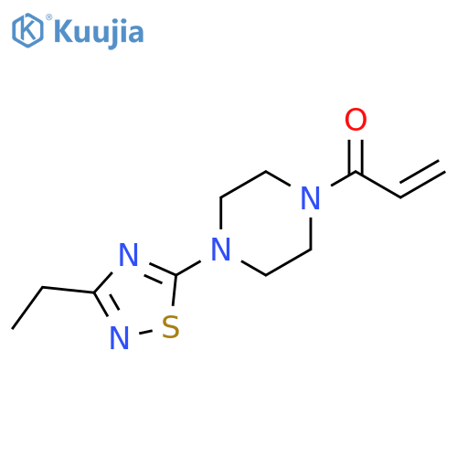 1-4-(3-ethyl-1,2,4-thiadiazol-5-yl)piperazin-1-ylprop-2-en-1-one structure