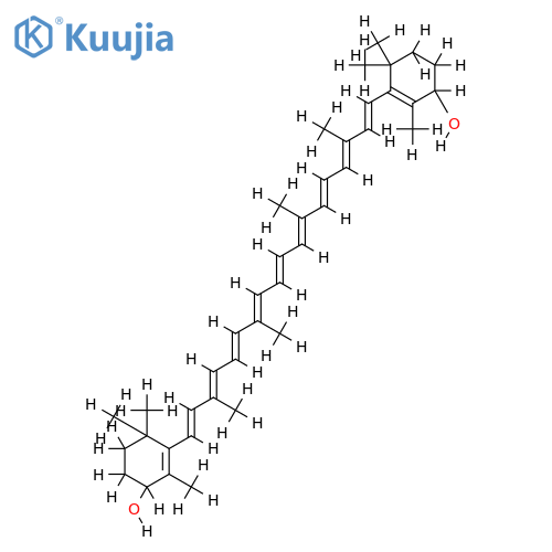 (4RS,4'RS)-beta,beta,-carotene-4,4'-diol (isozeaxanthin) structure