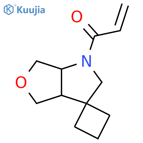 1-{hexahydrospirocyclobutane-1,3'-furo3,4-bpyrrole-1'-yl}prop-2-en-1-one structure