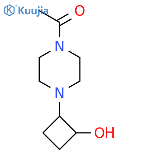 1-4-(2-hydroxycyclobutyl)piperazin-1-ylethan-1-one structure